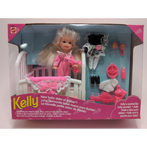Mattel Kelly New Baby Sister of Barbie NIB #12489 Canada Version Vintage 1994 - Picture 1 of 16
